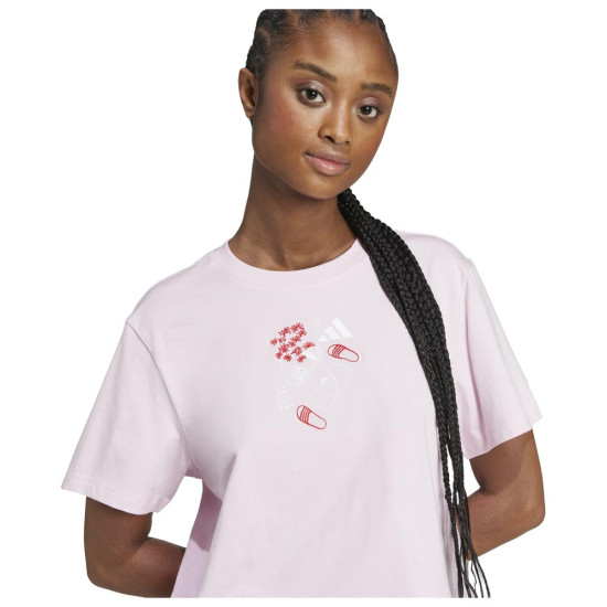 Adidas Γυναικεία κοντομάνικη μπλούζα Mini Graphic Tee Adidas Γυναικεία κοντομάνικη μπλούζα Mini Graphic Tee